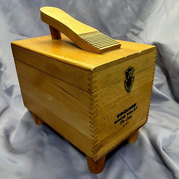 Esquire Other - Vintage Esquire Shoe Valet De Luxe Shoe Shine Box Empty